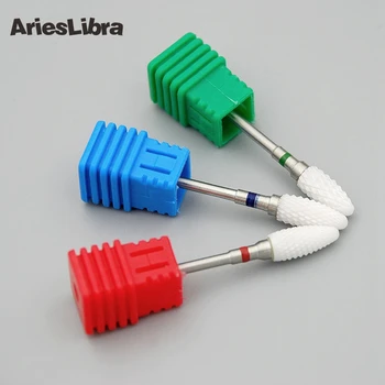 

AriesLibra 5PCS Ceramic Nail Drill Bit Manicure Nails Accessories Nail Art Tool Manicure Cutter Nail Drill Bits