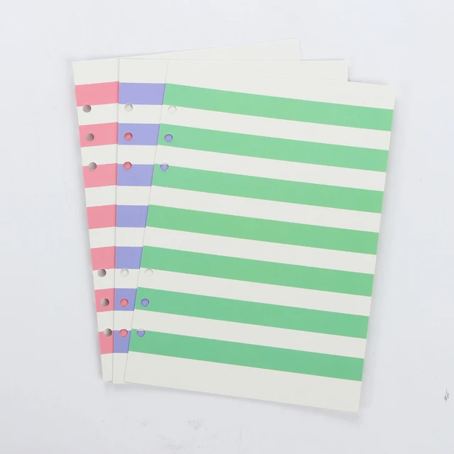 New original colored line pattern dividers for spiral