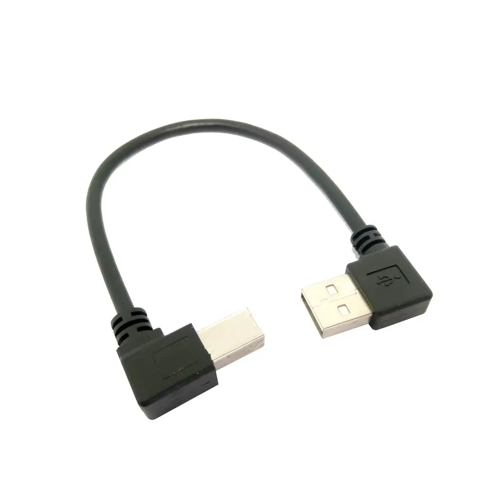 0 2 M левый Угловой USB A папа угловой B 90 градусов Принтер Сканер кабель|angle usb|left angleusb