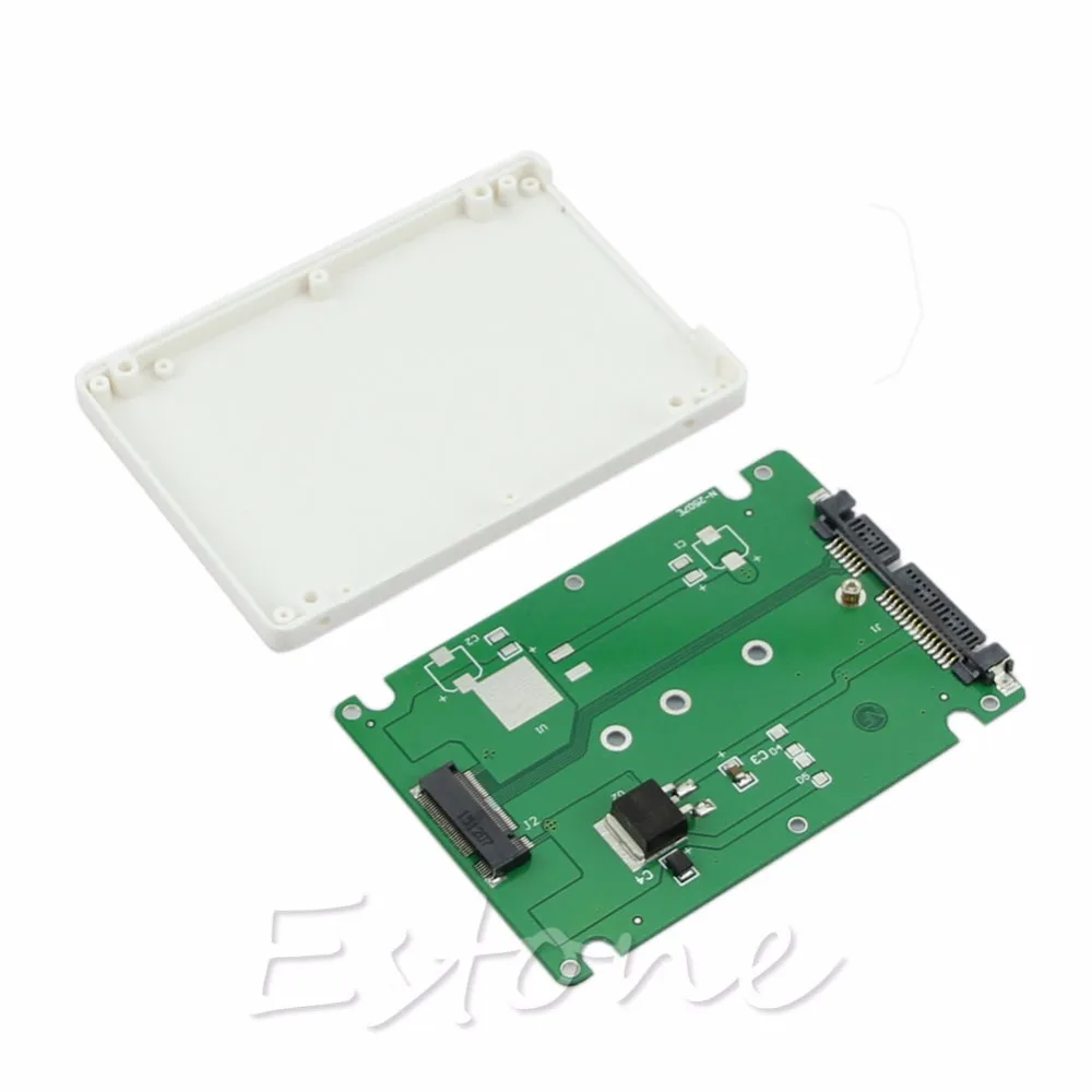 

Enclosure M.2 NGFF SSD to 2.5" SATA Adapter Card With 7MM Thickness Case Hot Feb5