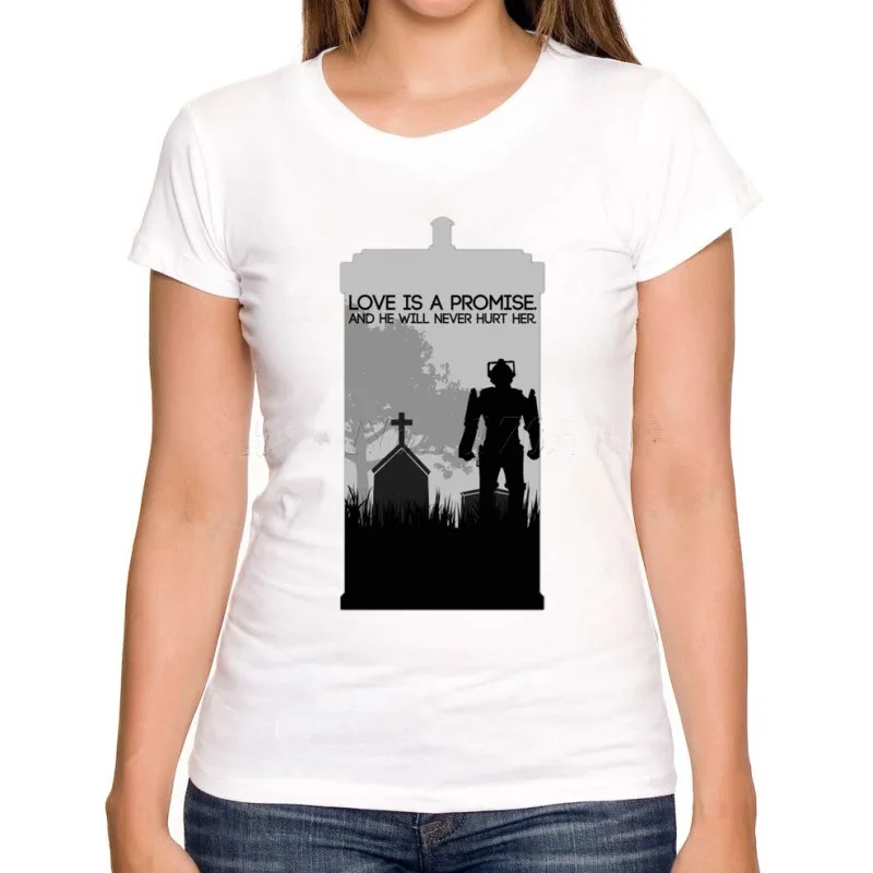New-fashion-women-DR-WHO-t-shirt-letter-printed-police-box-design-lady-casual-tops-short