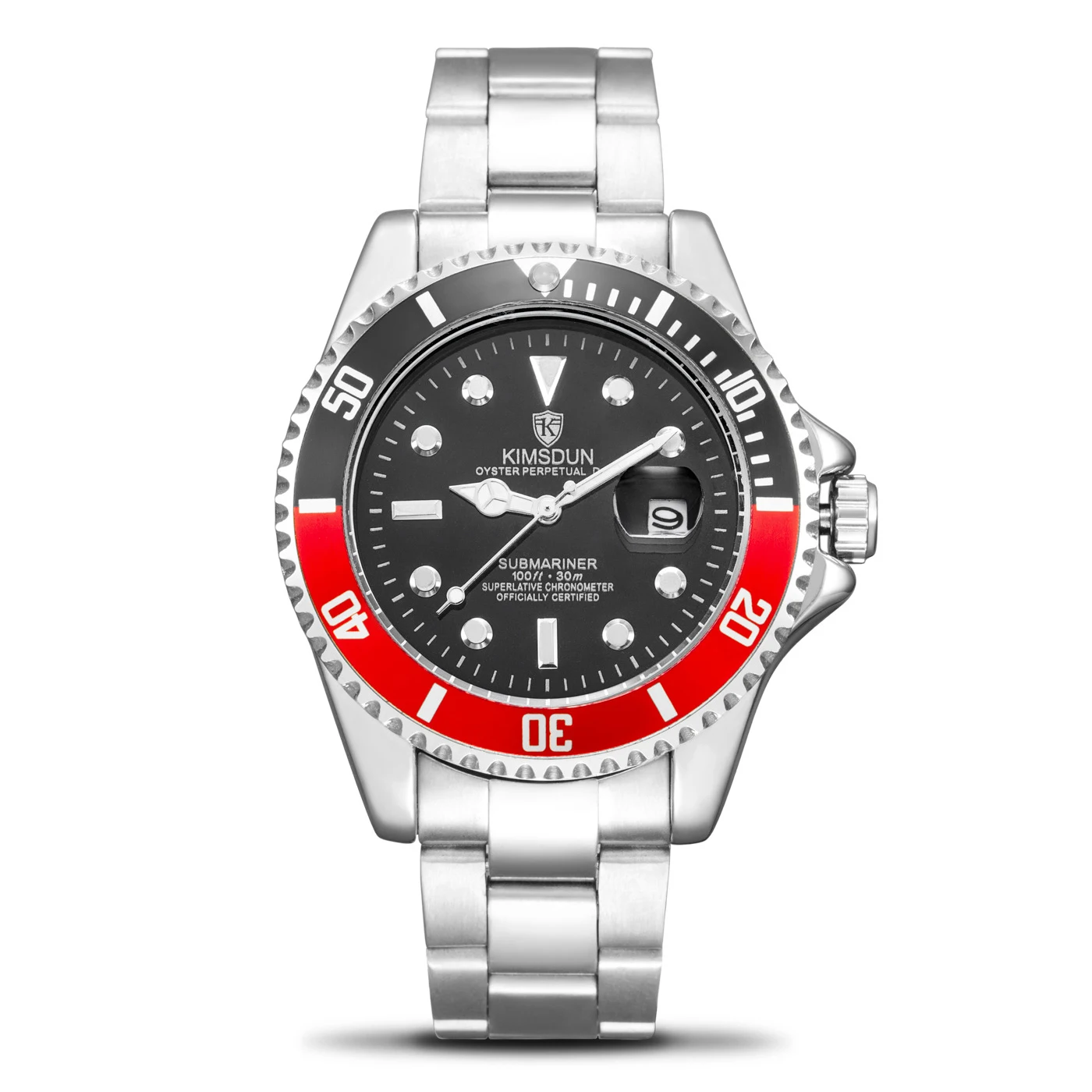 

Switzerland Water Resistant Date Steel Band Luxury Mans Sports Quartz Watch Golden Sport Watch Rolexable Sports Wrist Watch