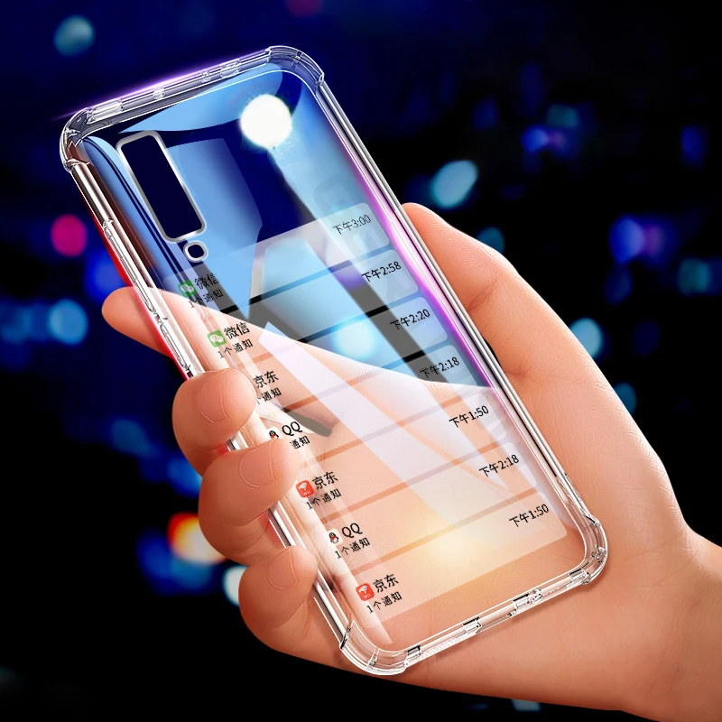 Противоударный силиконовый чехол для Samsung Galaxy A7 A750 2018 J4 J6 A6 A8 Plus A9 A6S J3 J5 J7 2017
