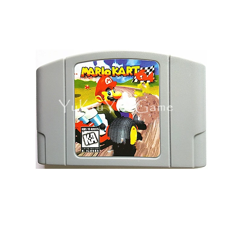 

MarioKart 64 Video Game Cartridge Card for 64 Bit Console System English US NTSC Version N24