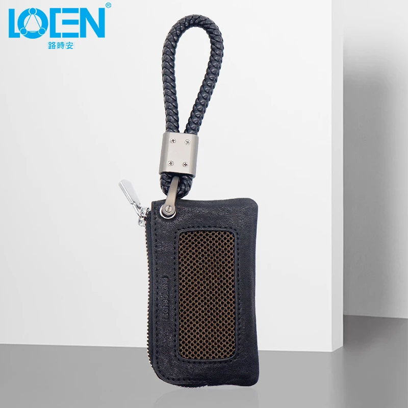

LOEN 1PC Auro Car Key Case Wallet Cover Bag Holder Home Office For BMW Audi Starline A63 Men Housekeeper Organizer Women