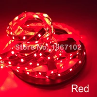 5 м 16,4 фута Светодиодная лента 2835 световой поток более высокий светодиодный светильник 60 светодиодный s/M 12 в ленточный светильник для дома, кухни, вечерние, рождественские декорации - Испускаемый цвет: Красный