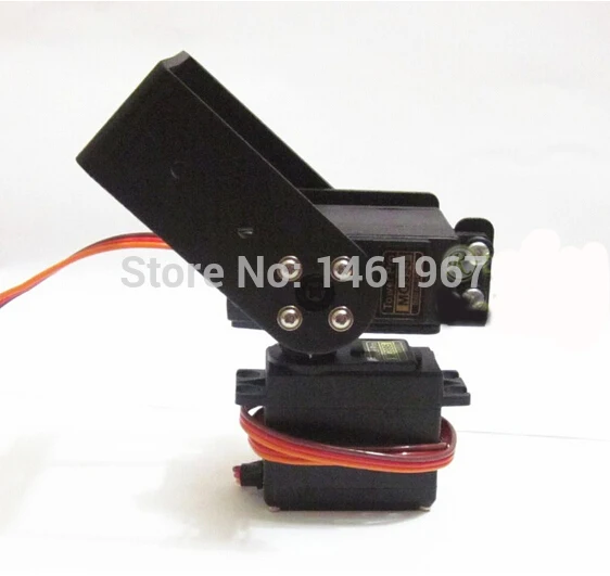 

2 DOF Long Pan And Tilt Robot Joint With 2 MG995 Servos Sensor Mount Kit For Arduino Robot Wholesale Retail