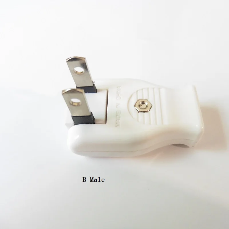 Японская вилка встык электрическая розетка силовой разъем кабель Женский Мужской конвертер адаптер 15A 125 в чистый cupper штекер - Цвет: B Male