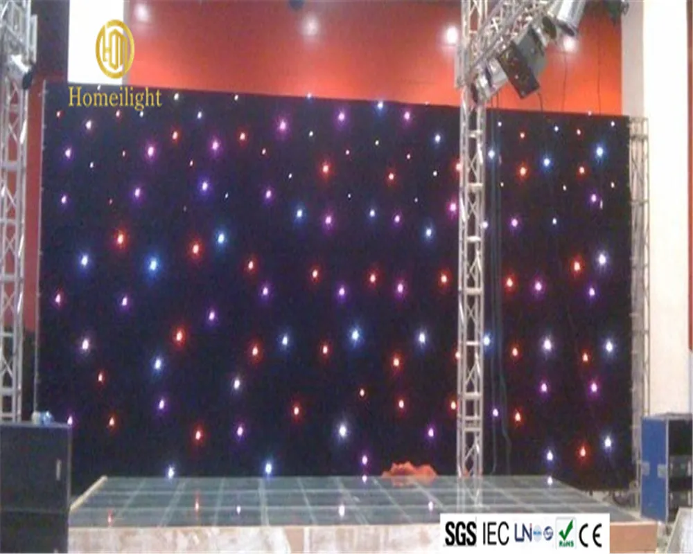 

High Brightness RGB LED Star Curtain 4mx6m LED Twinkling Lighting Curtain
