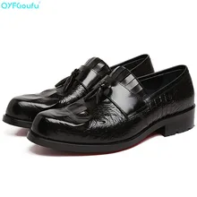 New High Quality Genuine Leather Men Shoes Lace-Up Crocodile Pattern Business Dress Men Tassel Oxfords Formal Shoes New High Quality Genuine Leather Men Shoes Lace-Up Crocodile Pattern Business Dress Men Tassel Oxfords Formal Shoes