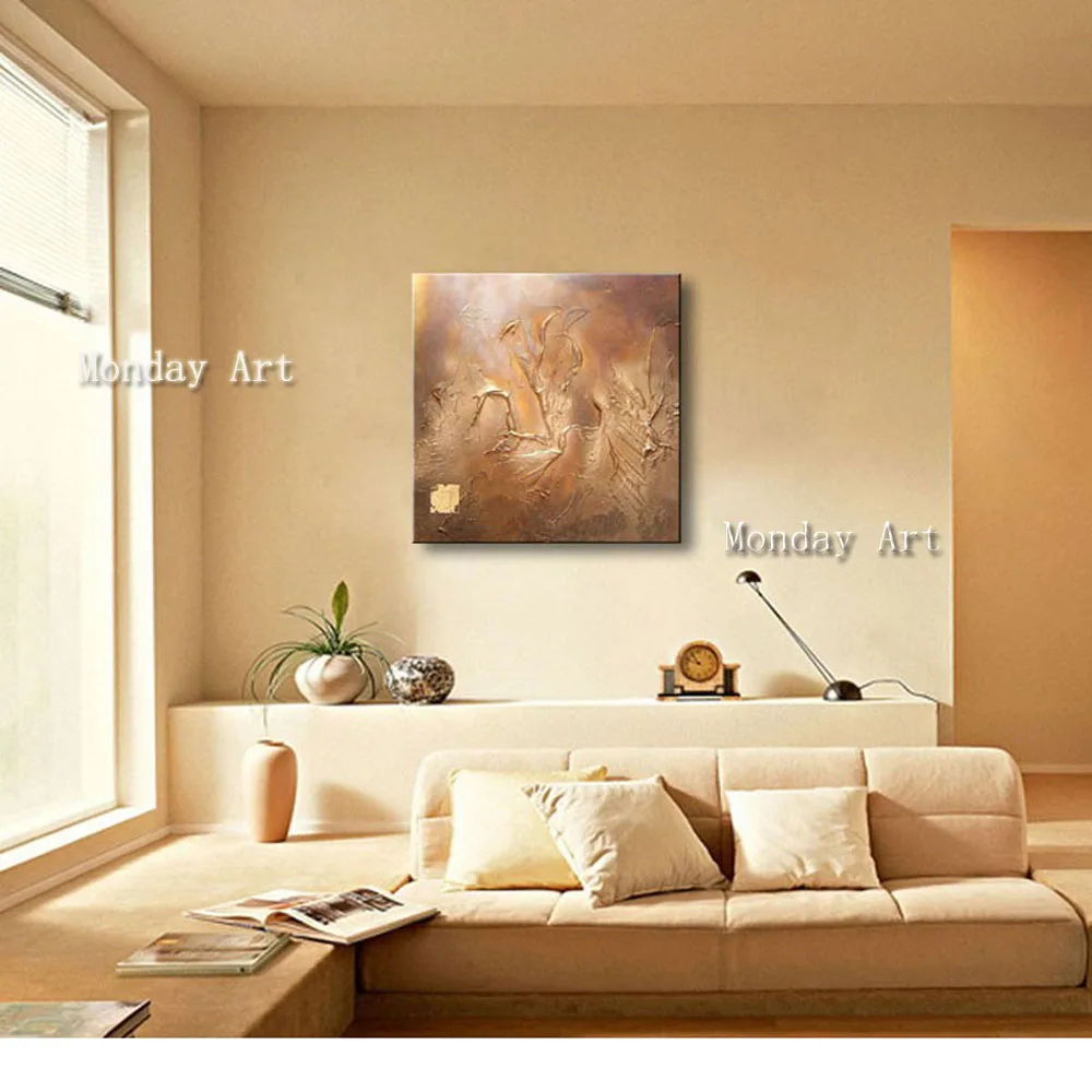 RR Unique-gift-Modren-Handpainted-abstract-pure-color-thick-oil-Home-Decor-Wall-Arts-Oil-Painting-for (2)
