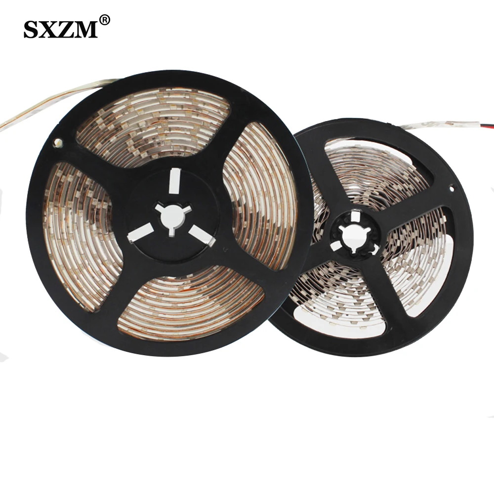 

5M/Roll Flexible 3528 Non-Waterproof LED Strip Lighs 300LEDs 60LEDs/M RGB Warm Cool White Red Green Blue LED diode tape