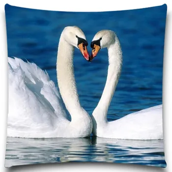 

Swan Pattern New Arrival Colorful Bird Throw Pillow Case Cafe Home Decor Cushion Covers
