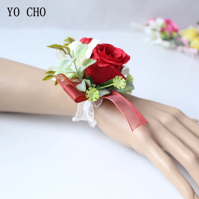 Wrist flower bracelets for bridesmaids (52)