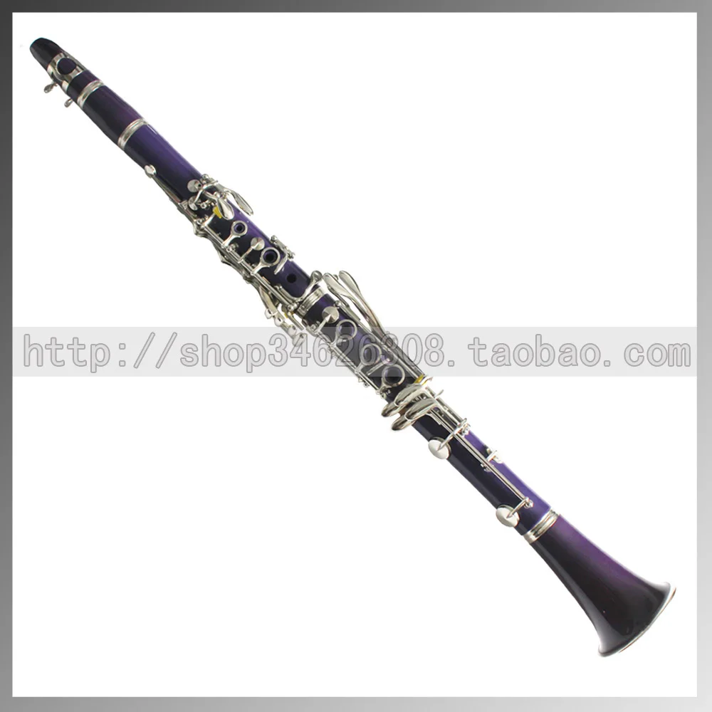 High pitch bb multicolour single reed tube purple double pipe