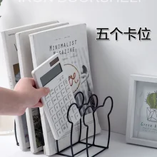 Аксессуары для офиса с мультипликационным принтом в виде книжной обложки студенческий стол органайзер частей(по обеим сторонам) кованого железа кейсы для хранения журналов стенд