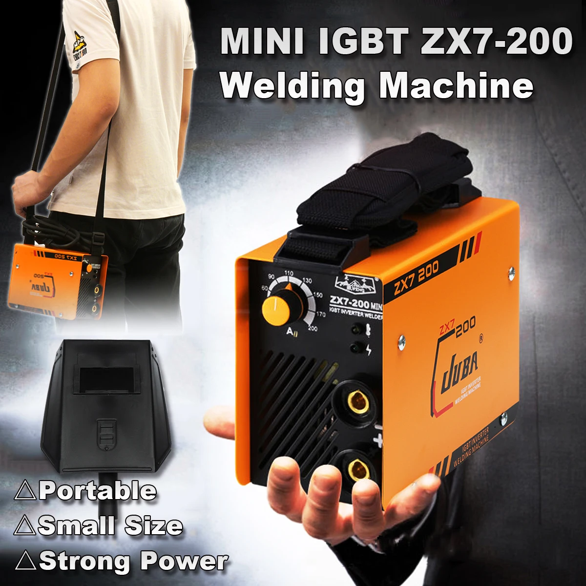

Portable MINI IGBT ZX7-200 Full Copper Core DC Inverter 110A ARC Welding Machine for Soldering And Electric Working Accessories