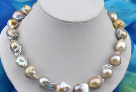 

ddh001617 18"20mm baroque lavender reborn keshi pearl necklace