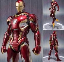 NEW hot 16cm avengers Super hero Iron man MK42 MK43 movable action figure toys Christmas gift doll with box