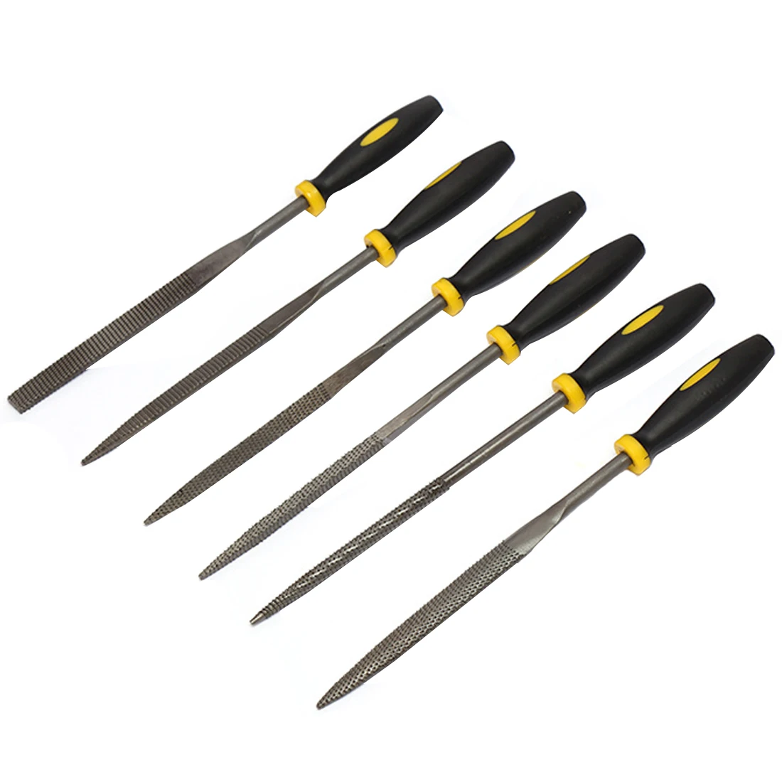 Wood Rasp Set 6pcs Carpenter File Carving Tools Double Riffler Tool 140mm