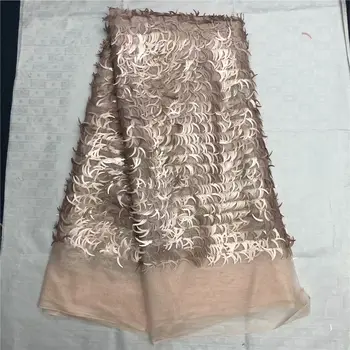 

Latets beautiful sequins lace fabric 3d folwer net lace fabric for bridal dresses high quality french lace fabric