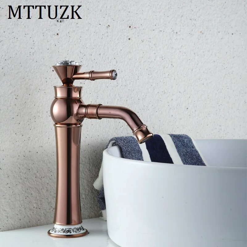MTTUZK Free shipping modern Gold Faucet Oil Rubbed bathroom faucets
