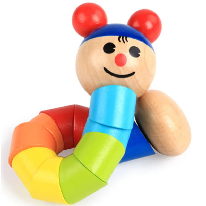 Деревянный клоун потяните спортивные настольные игры игрушки цвет гироскопа игрушка девочка мальчик детский сад случайный Крытый