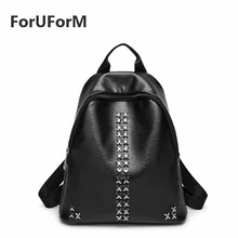 Frauen PU Rucksack Alle Spiel Nieten Buch Tasche Student Reise Japan Koreanischen Stil School mode und freizeit-GL029