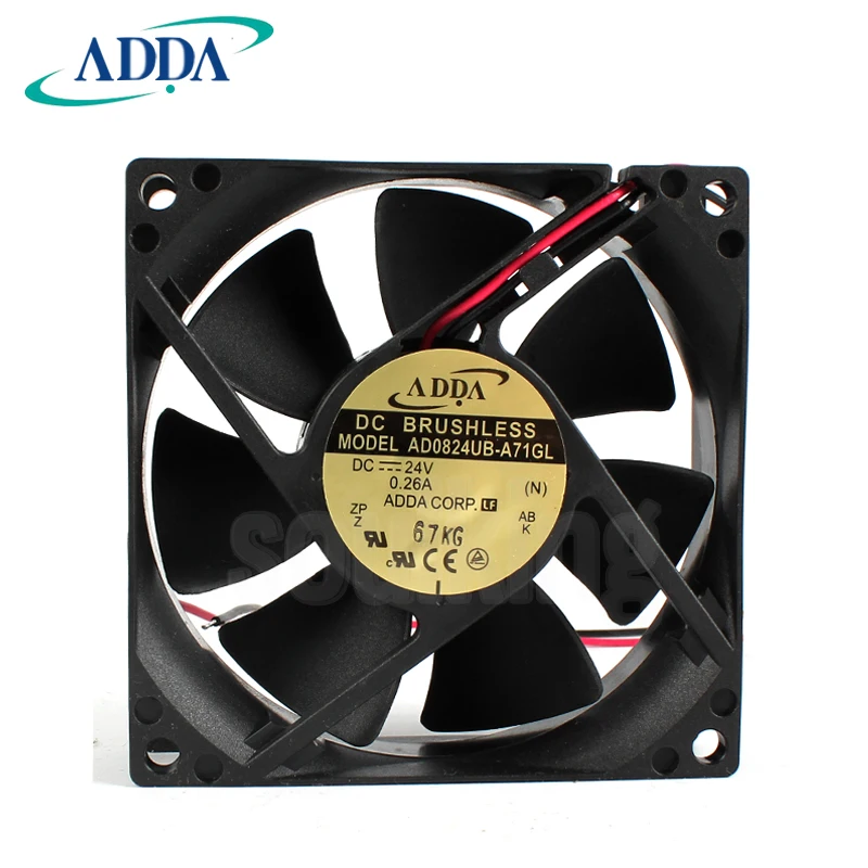 Новый ADDA AD0824UB-A71GL 8025 24V 0.26A частоты Вентилятор охлаждения |