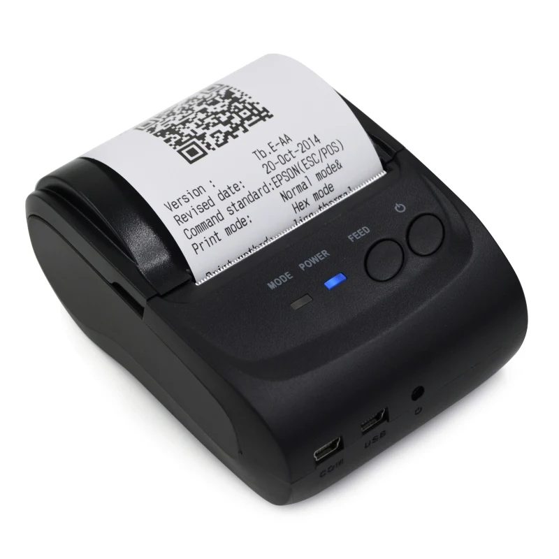 

New Style Portable Mini Bluetooth Printer With 58mm Pocket Mobile Phone POS Thermal Receipt Printer for iOS Android Windows