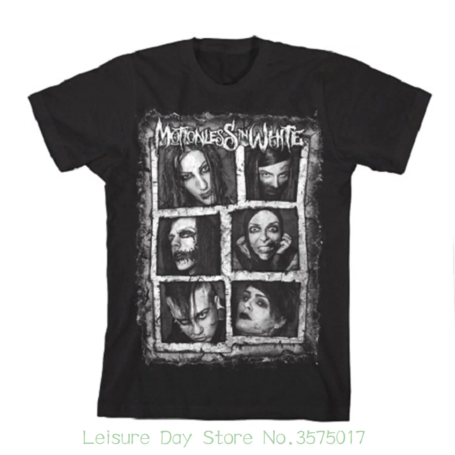 

Newest 2018 Fashion T Shirt Men Motionless In White Faces Slim Fit T-shirt