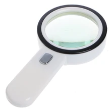 12 LED Light 10X Handheld Magnifier Reading Magnifying Glass Lens Jewelry Loupe