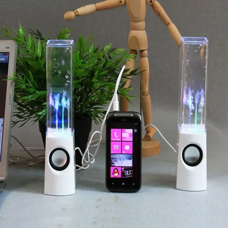 

Wireless Dancing Water Speaker LED Light Fountain Speaker Home Party NK-Shopping