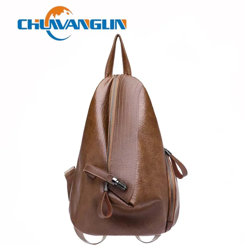 Chuwanglin casual women&#39;s backpack Triangular lock mini backpack mochila feminina fashion women ...