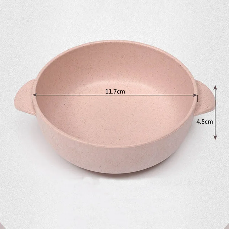 Wheat-Straw-Children-Dinnerware-Kids-Feeding-Bowls-With-Spoon-Baby-Dishes-Solid-Color-Food-Container-Toddler-Tableware-T0590 (4)