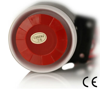 

110dB Wired Alarm Siren Horn with Strobe Flash Light DC12V for Home Security Alarm System,Free Shipipng