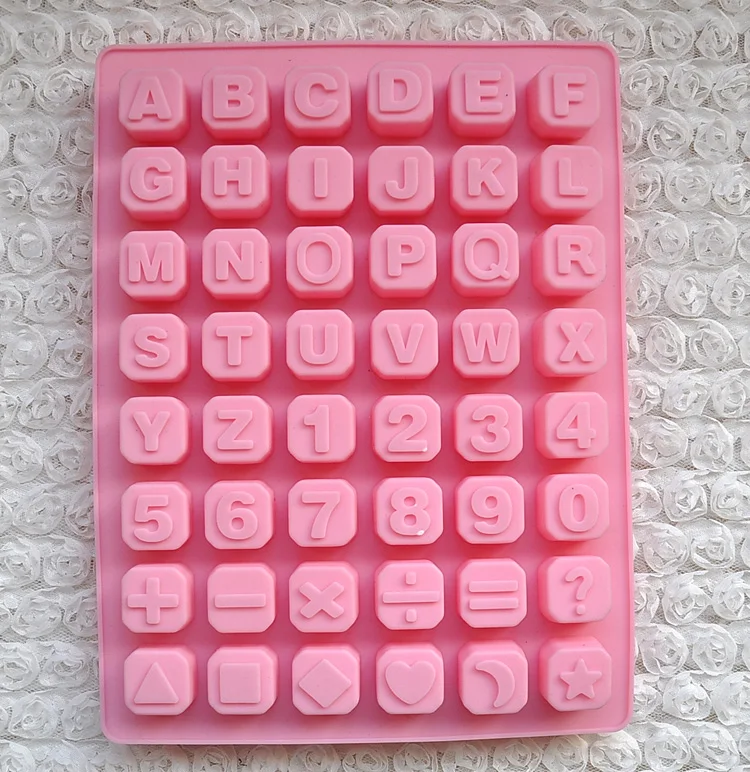 

Creative DIY Baking Cake Moulds Tool 26 Letters and Numbers Ice Chocolate Crystal Resin Handmade Soap Chocolate Moulds