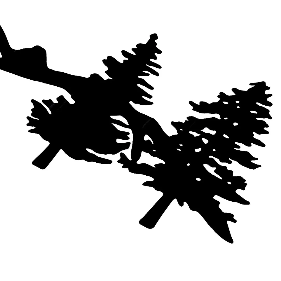 1pc 100cm Tree Mountain Forest Car Sticker SUV RV Camper Offroad Truck PET Decal