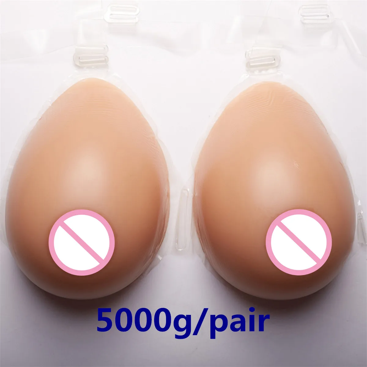 

Black Breast Form 5000g/pair Large Silicone Breast Adhesive Fake Breast Crossdresser Silicone Boobs