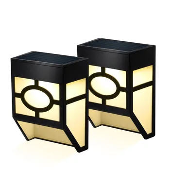 

2PCS Solar Light 2LEDs Solar Lamp IP44 waterproof for Outdoor Garden Yard Path Fence wall Lamp