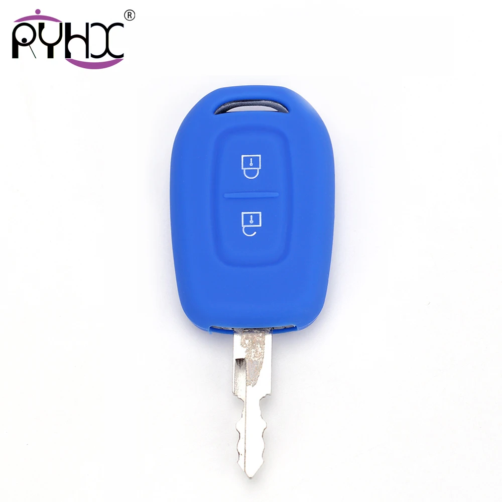 RYHX for Dacia Sandero Logan Duster 2017 2018 2019 2 Button Silicone Car Remote Key Fob Cover Accessories | Автомобили и