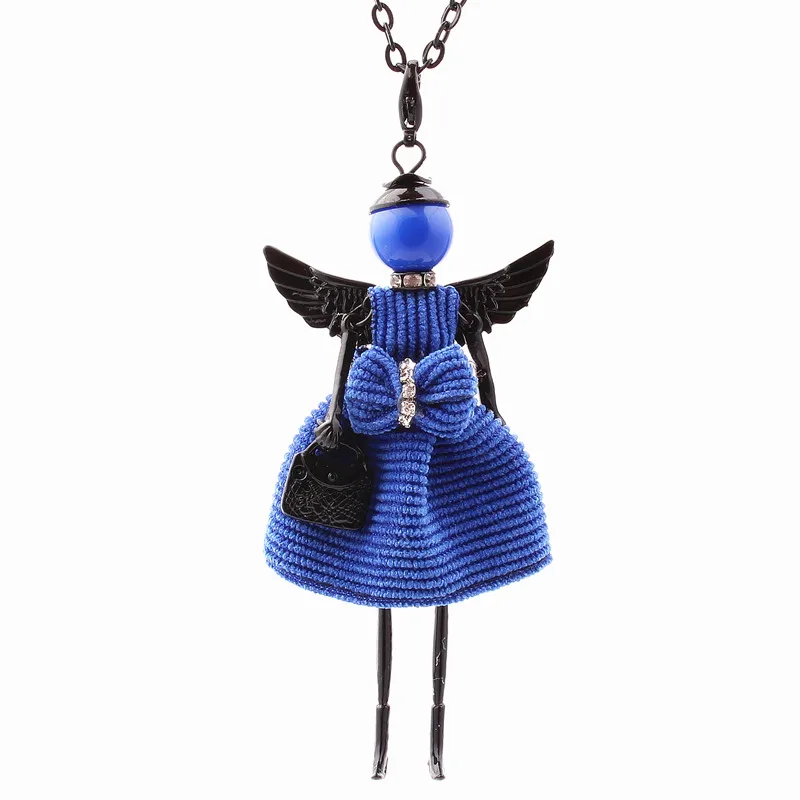 Женское длинное ожерелье с куклой ангельские крылья|long necklace|love necklacefashion necklace |