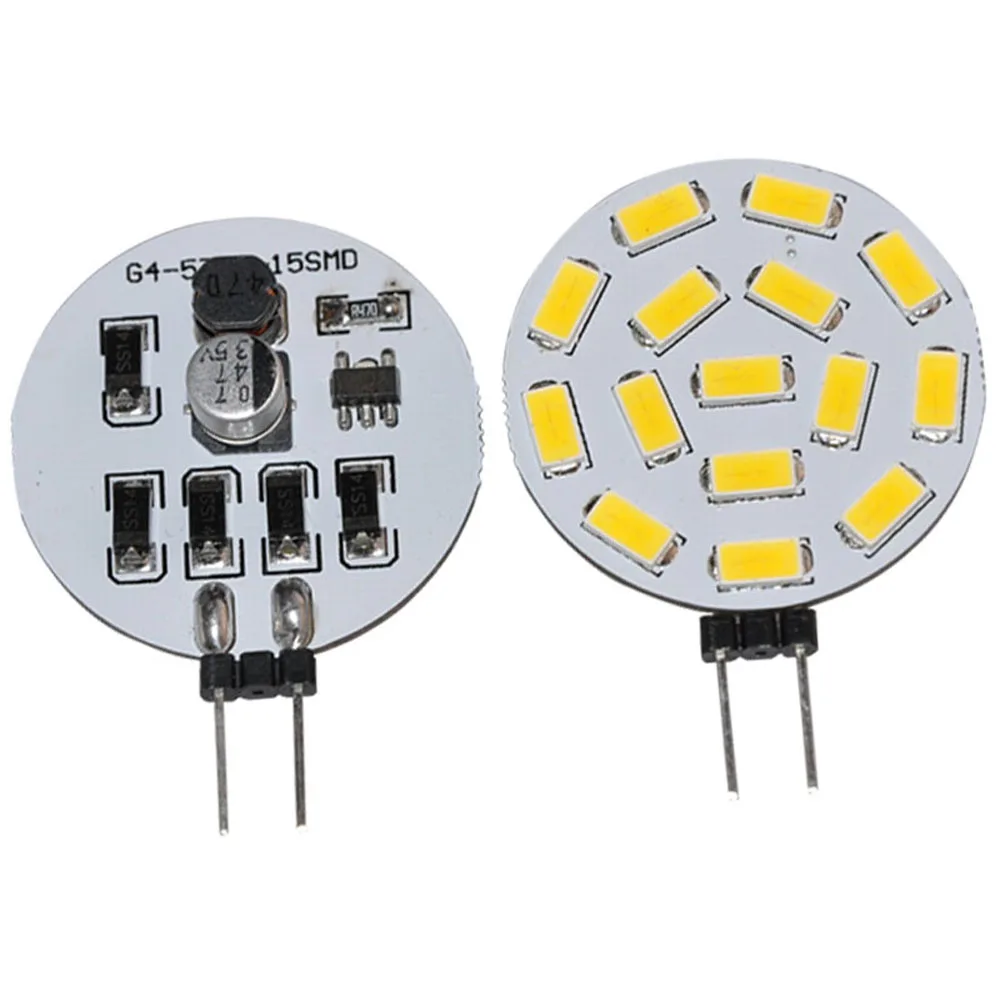 JYL высокое качество 2 Вт G4 15 5730 SMD Светодиодная лампа белый теплый 525LM домашний свет