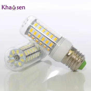 

E14 LED Corn Bulb SMD 5730 Candle Lights 220V Home Decoration E27 LED Lamp for Chandelier Spotlight 12 24 36 48 56 69 72LEDs