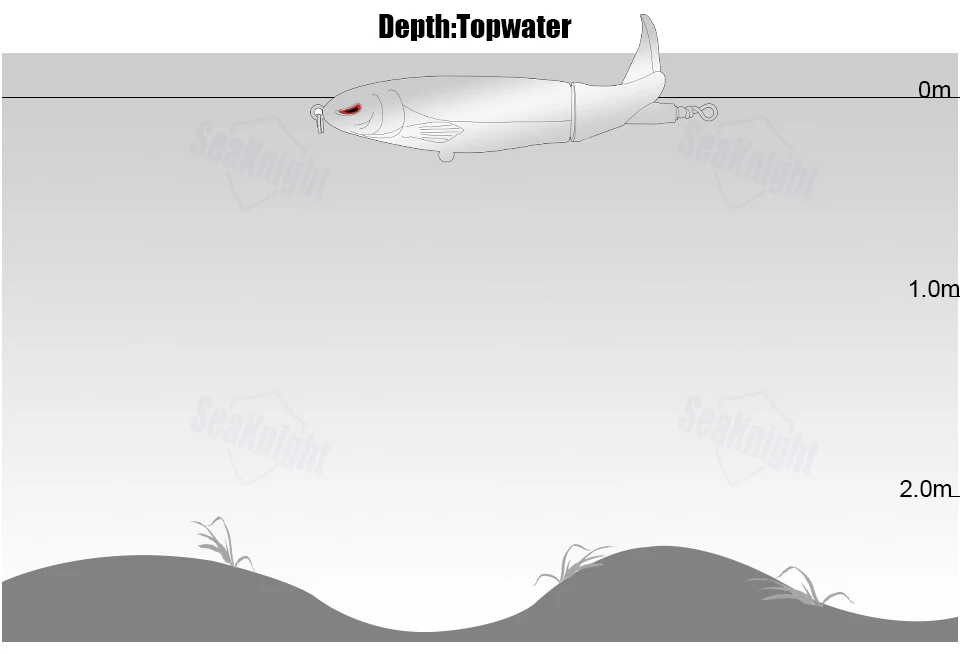 Seaknight SK050 SK051 SK053 Whopper Plopper плавающие рыболовные приманки 13g/90 мм 19 г/110mm 39g/130 мм 7 шт с твердой верхней частью приманки Крючки vmc