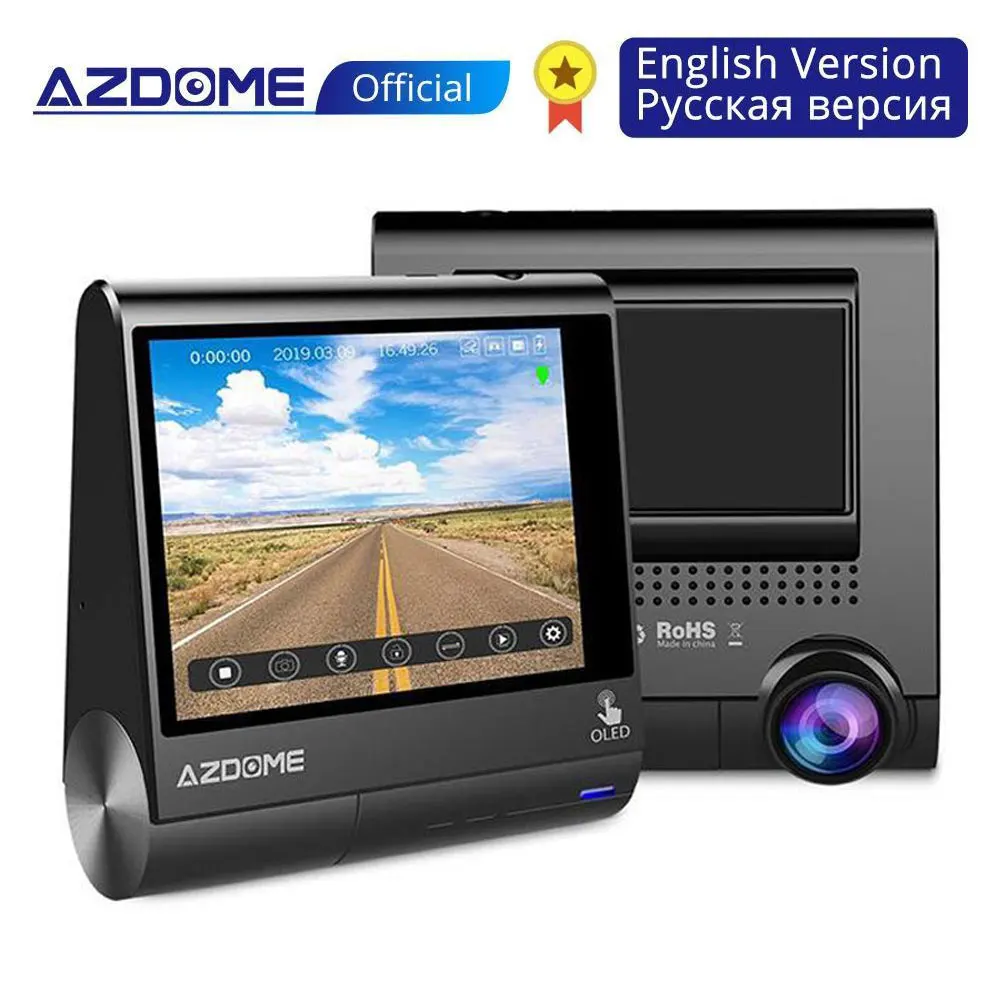 

AZDOME M05 Car Driving Recorder OLED Touch Screen DVR 150 Wide Angle Lens 1080P Loop Recording G-Sensor Car Camera Recorders