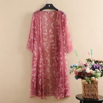 

Plus Size Cardigan Women Kimono Summer Cardigan Long Silk Blouse Floral Top Boho Clothing 2019 Korean Modis Shirt Clothes Tunic