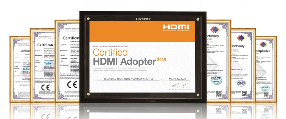 KVM переключатель HDMI 4K@ 60Hz ультра высокое качество, HD USB KVM коммутатор 4 порта шт. Обмен 4 устройства поддержка HDR 10 и Dolby Vision