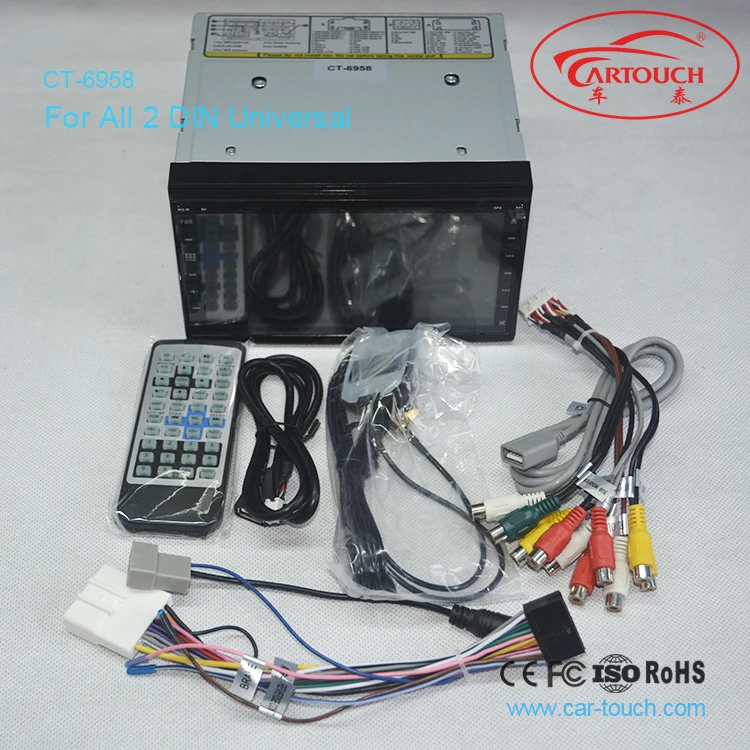 Flash Deal 6.95 inch wince 6.0 in dash 2 din Car DVD Player audio HD Touch Screen 1080p Video Wifi 3G GPS Stereo for Nissan Hyundai Honda 4