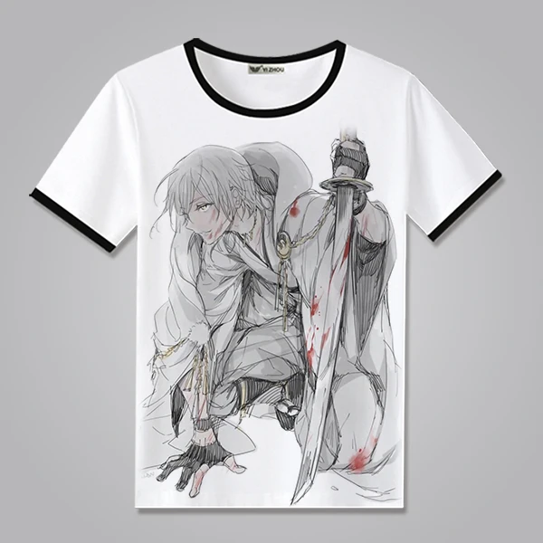 High Q унисекс Touken Ranbu Online Mikazuki Munechika kogitsunemaru fox ball tsurумару Kuninaga футболка